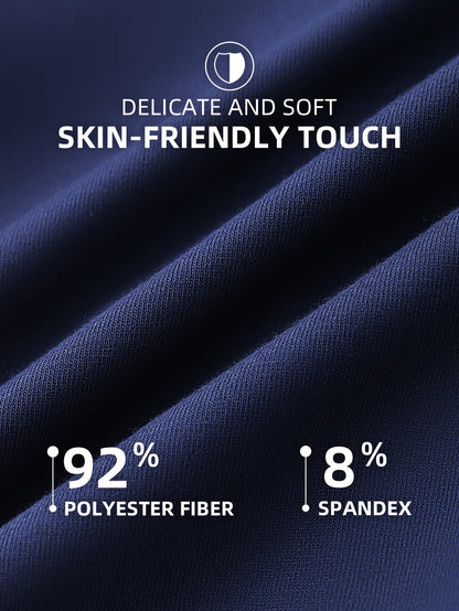 10-Pack Men's Antibacterial Boxer Briefs - Breathable Sports Shorts for Casual Comfort - Hiccupzz