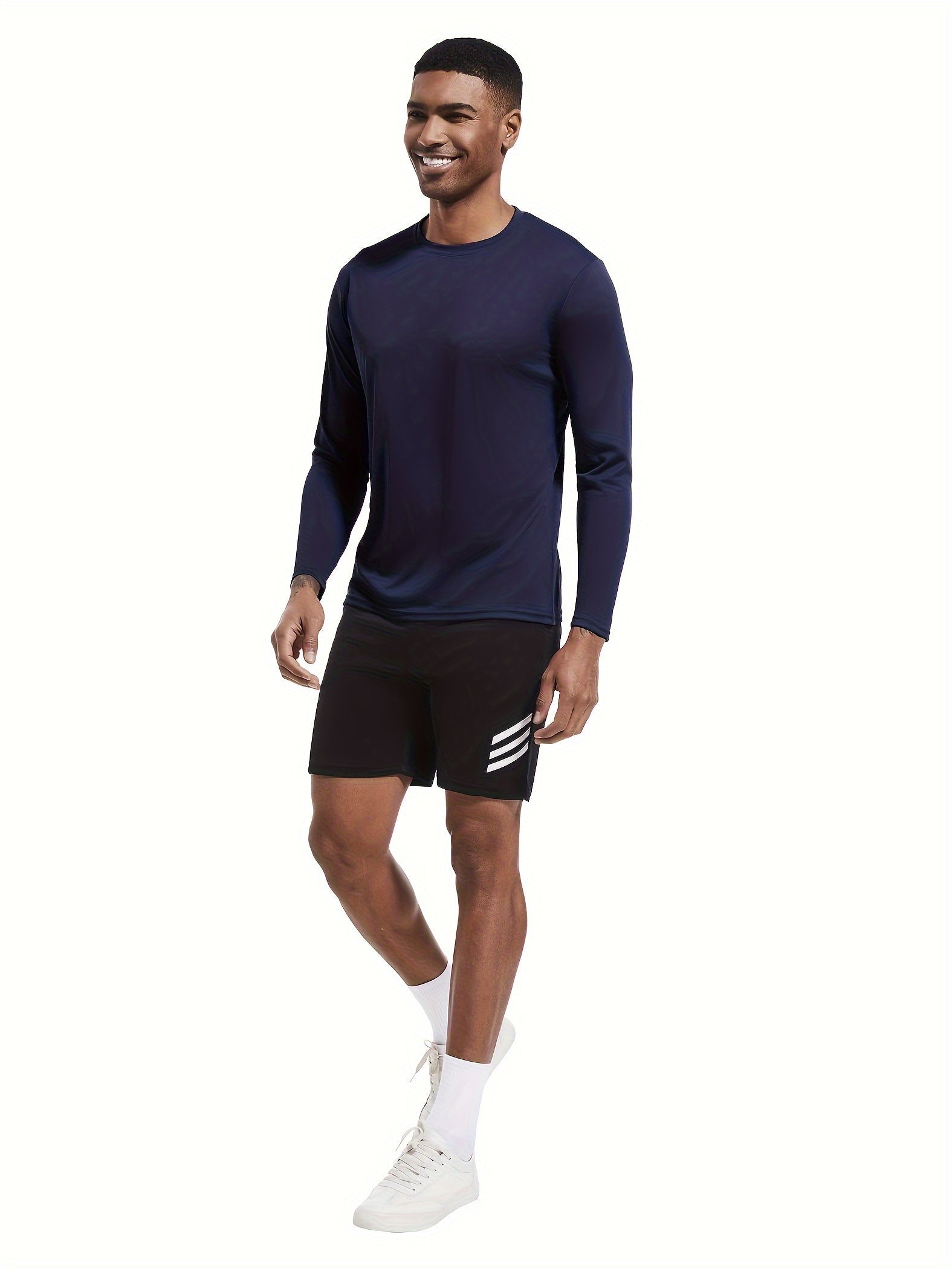 10-Pack Men's Quick-Dry Long Sleeve T-Shirts - Moisture-Wicking Casual Workout Performance Tees - Hiccupzz