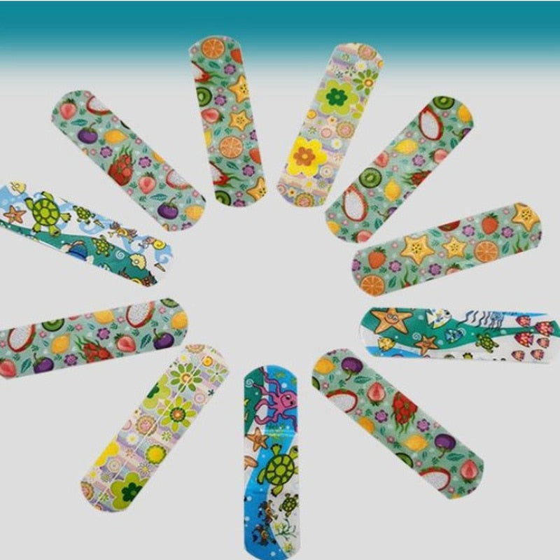 100/120/160 Pcs Waterproof Cute Cartoon Band Aid - Hiccupzz
