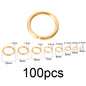 100-200 Pcs/lot Stainless Steel Open Jump Rings Split Rings Connectors For DIY Jewelry Making Supplies Accessories - Hiccupzz