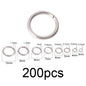 100-200 Pcs/lot Stainless Steel Open Jump Rings Split Rings Connectors For DIY Jewelry Making Supplies Accessories - Hiccupzz