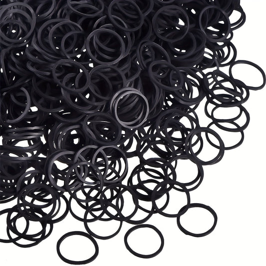 100/200 Pcs Soft Braided Rubber Bands : Hair Accessories and DIY Bracelet Supplies - Hiccupzz