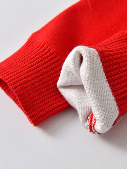 Boys' Elk Print Knitted Sweater - Autumn/Winter - Hiccupzz