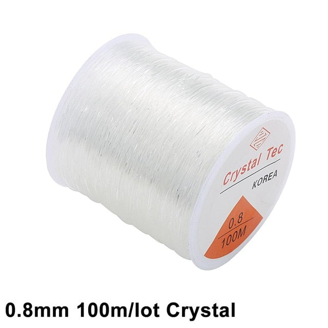 100M Plastic Crystal for DIY Beading Stretch Cords - Hiccupzz