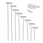100 Pcs 15-50mm 316 Stainless Steel Flat Head Ball  For DIY Jewelry Making Supplies Findings - Hiccupzz