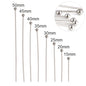 100 Pcs 15-50mm 316 Stainless Steel Flat Head Ball  For DIY Jewelry Making Supplies Findings - Hiccupzz