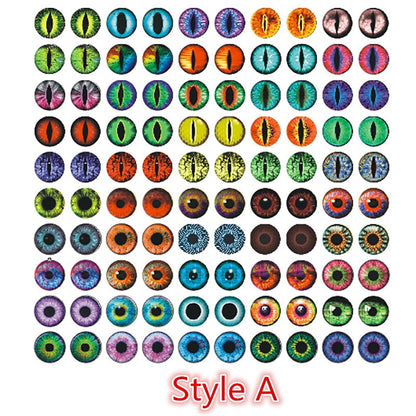 100 Pcs (50 pairs) Dragon Eyes, Cat Eye and etc. - Hiccupzz