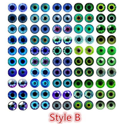 100 Pcs (50 pairs) Dragon Eyes, Cat Eye and etc. - Hiccupzz