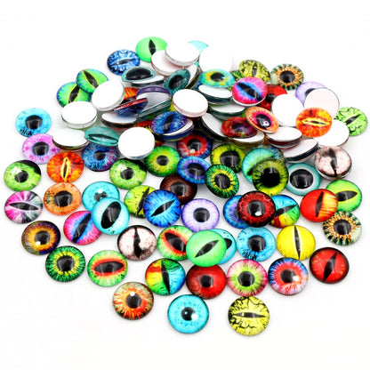 100 Pcs (50 pairs) Dragon Eyes, Cat Eye and etc. - Hiccupzz