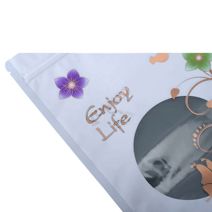 100 Pcs Color Flower Transparent Window zip locks - Hiccupzz