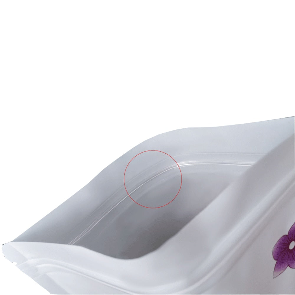 100 Pcs Color Flower Transparent Window zip locks - Hiccupzz