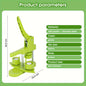 100 Pcs DIY Button Maker Machine with Parts – Badge Punch Press, Options for 25mm, 32mm, 58mm, Includes Circle Cutter and Magic Book - Hiccupzz