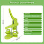 100 Pcs DIY Button Maker Machine with Parts – Badge Punch Press, Options for 25mm, 32mm, 58mm, Includes Circle Cutter and Magic Book - Hiccupzz