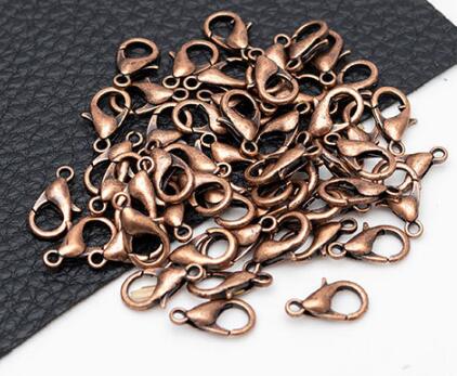 100 Pcs Gold Metal Lobster Clasps Bracelets Connectors Hooks Buckle Charm Materials for DIY Jewelry Making Supplies Accessories - Hiccupzz