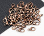 100 Pcs Gold Metal Lobster Clasps Bracelets Connectors Hooks Buckle Charm Materials for DIY Jewelry Making Supplies Accessories - Hiccupzz