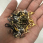 100 Pcs Gold Metal Lobster Clasps Bracelets Connectors Hooks Buckle Charm Materials for DIY Jewelry Making Supplies Accessories - Hiccupzz
