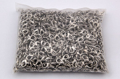 100 Pcs Gold Metal Lobster Clasps Bracelets Connectors Hooks Buckle Charm Materials for DIY Jewelry Making Supplies Accessories - Hiccupzz