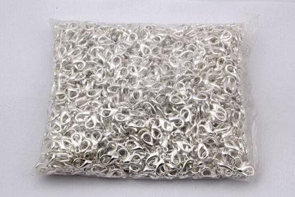 100 Pcs Gold Metal Lobster Clasps Bracelets Connectors Hooks Buckle Charm Materials for DIY Jewelry Making Supplies Accessories - Hiccupzz
