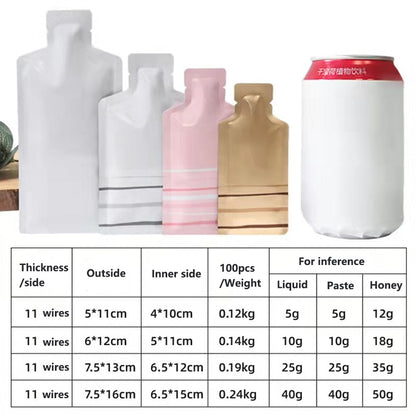 100 Pcs Heat Sealable Open Aluminum Foil Pouches - Hiccupzz