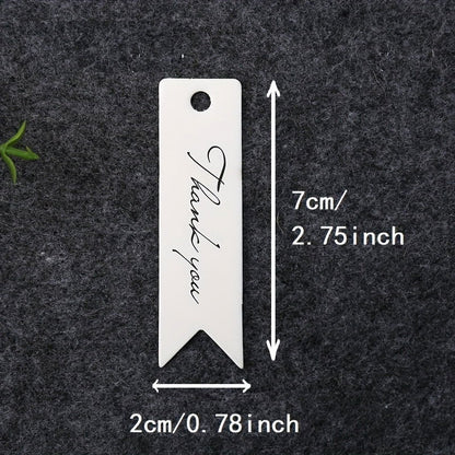 100 Pcs Kraft Paper Thank You Tags with Hemp Twine – Inspirational Gift and Baking Message Cards - Hiccupzz