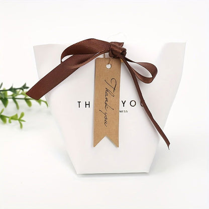 100 Pcs Kraft Paper Thank You Tags with Hemp Twine – Inspirational Gift and Baking Message Cards - Hiccupzz