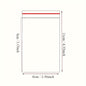 100 Pcs OPP Self-Adhesive Bags – Multi-Size Plastic Bags for Jewelry, Weddings, Food Packaging - Hiccupzz