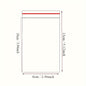 100 Pcs OPP Self-Adhesive Bags – Multi-Size Plastic Bags for Jewelry, Weddings, Food Packaging - Hiccupzz
