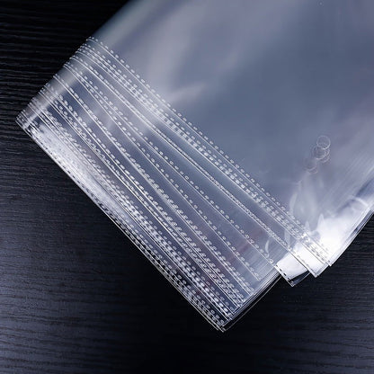 100 Pcs OPP Self-Adhesive Bags – Multi-Size Plastic Bags for Jewelry, Weddings, Food Packaging - Hiccupzz