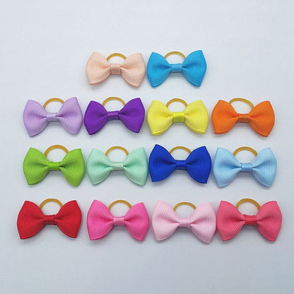 100 Pcs Pet Ribbon Hair Accessories - Hiccupzz