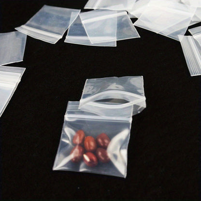 100 Pcs Reusable Clear Jewelry Bags – 3 Sizes with Self-Sealing Zipper & Anti-Aging Storage Pouches for Gifts and Stationery - Hiccupzz