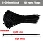 100 Pcs Self-locking plastic nylon tie - Hiccupzz