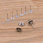 100 Pcs Steel Stainless Steel Earring Studs for DIY Jewelry Making - Hiccupzz