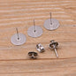100 Pcs Steel Stainless Steel Earring Studs for DIY Jewelry Making - Hiccupzz