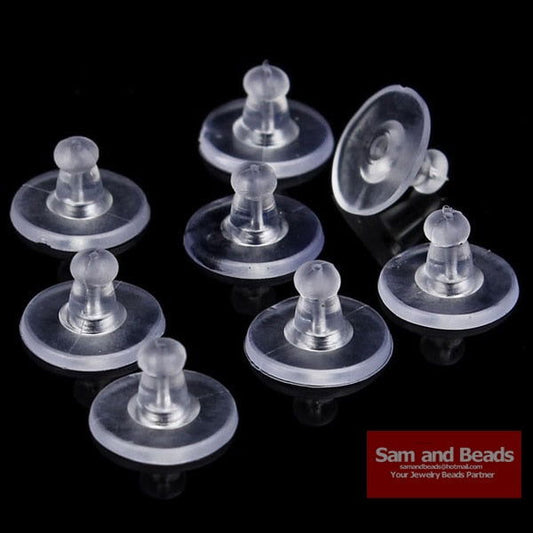 100 Pcs silicone  Earrings Jewelry Accessories - Hiccupzz