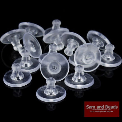 100 Pcs silicone  Earrings Jewelry Accessories - Hiccupzz
