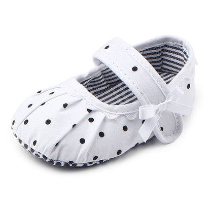 Baby Girl Shoes Cute Polka Dot Princess Kid Anti-slip On Shoes - Hiccupzz