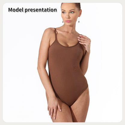 Women's Fashion Simple Solid Color Bodysuit - Hiccupzz