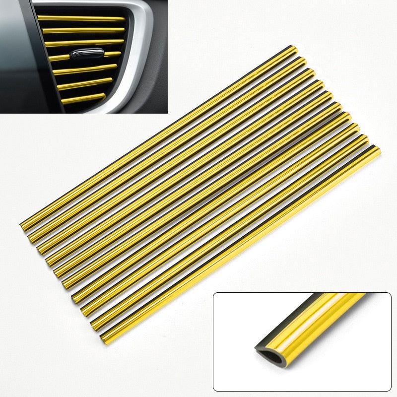 10 Pcs 20cm Car Air Conditioner Outlet Decorative U Shape Molding - Hiccupzz
