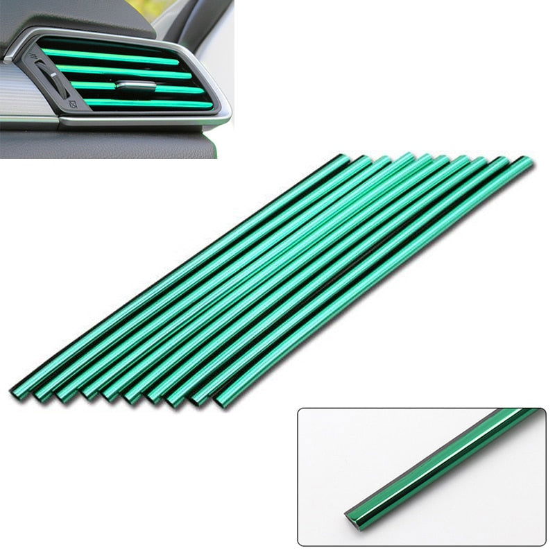 10 Pcs 20cm Car Air Conditioner Outlet Decorative U Shape Molding - Hiccupzz