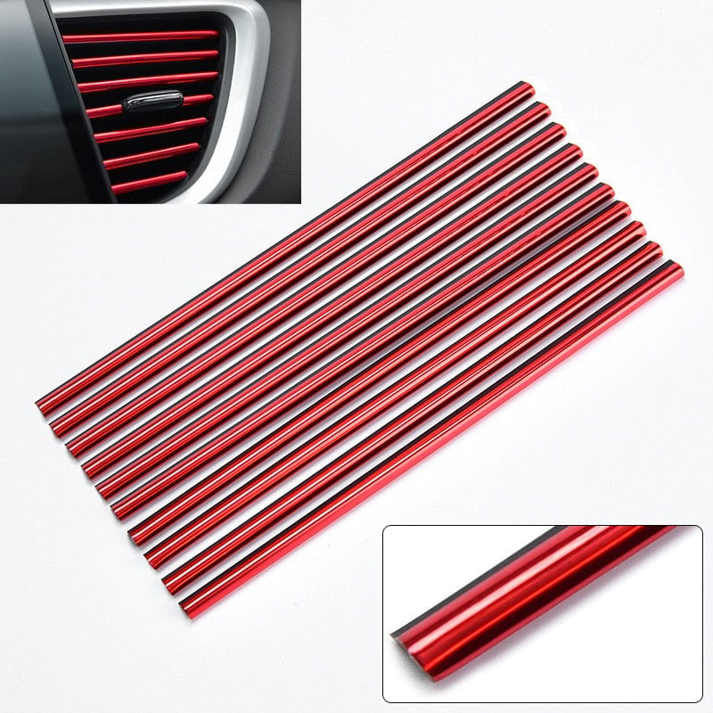 10 Pcs 20cm Car Air Conditioner Outlet Decorative U Shape Molding - Hiccupzz
