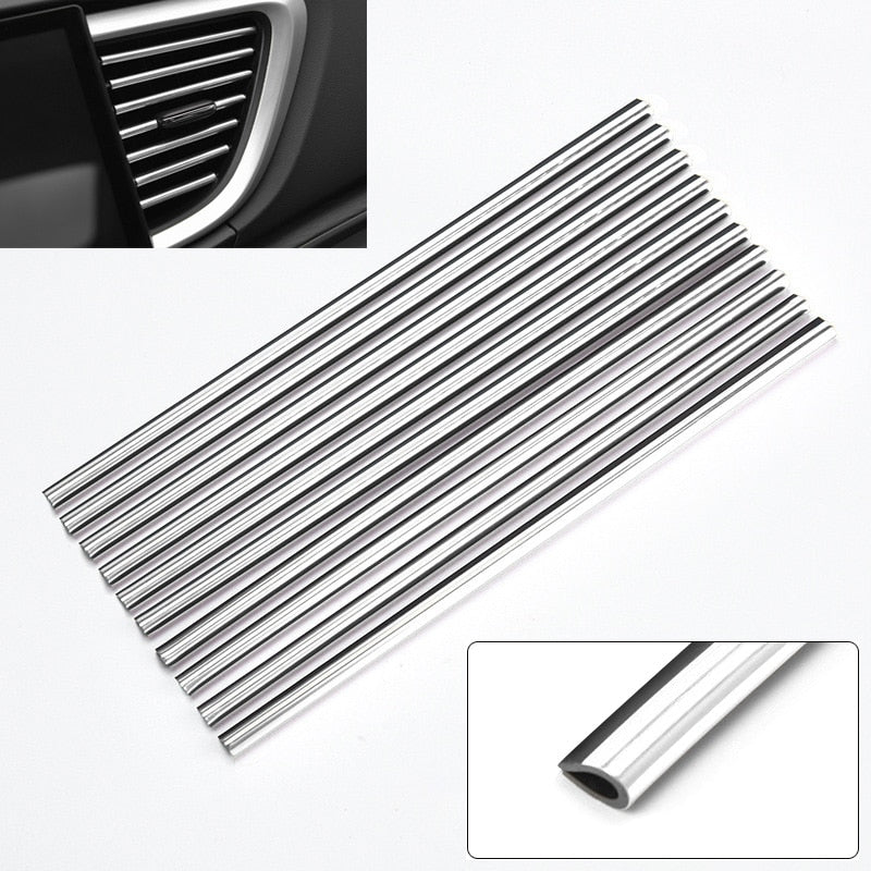10 Pcs 20cm Car Air Conditioner Outlet Decorative U Shape Molding - Hiccupzz
