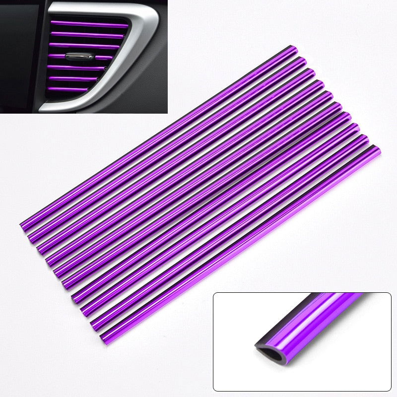 10 Pcs 20cm Car Air Conditioner Outlet Decorative U Shape Molding - Hiccupzz