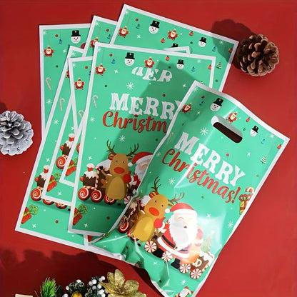 10 Pcs Christmas Party Supplies – Bead Gift Bags, Christmas Decoration Tote Bags - Hiccupzz