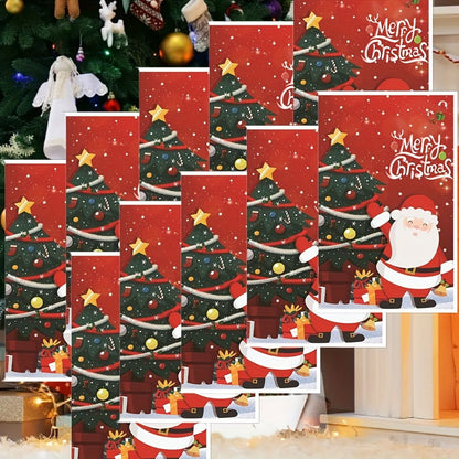 10 Pcs Christmas Party Supplies – Bead Gift Bags, Christmas Decoration Tote Bags - Hiccupzz