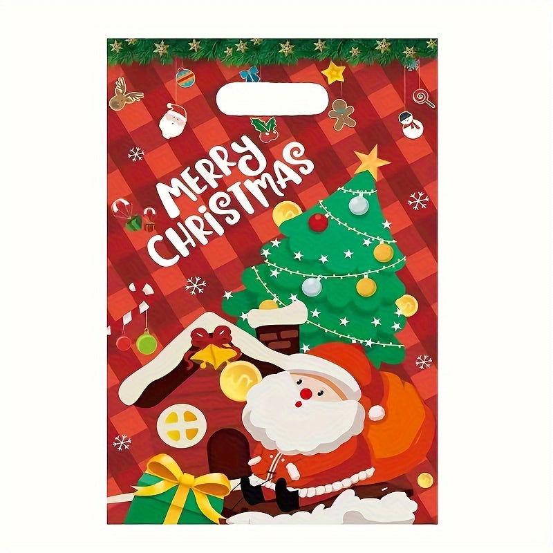 10 Pcs Christmas Party Supplies – Bead Gift Bags, Christmas Decoration Tote Bags - Hiccupzz