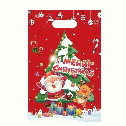 10 Pcs Christmas Party Supplies – Bead Gift Bags, Christmas Decoration Tote Bags - Hiccupzz