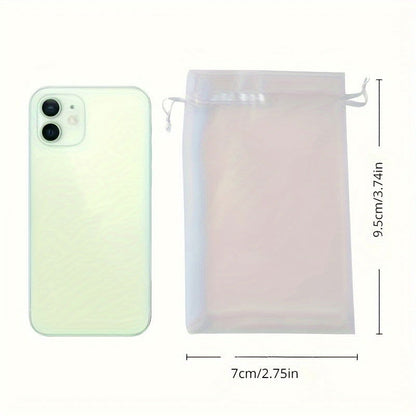 10 Pcs Elegant Sheer Organza Drawstring Gift Bags – Ideal for Wedding Favors, Jewelry Packaging, and Party Candy Pouches - Hiccupzz