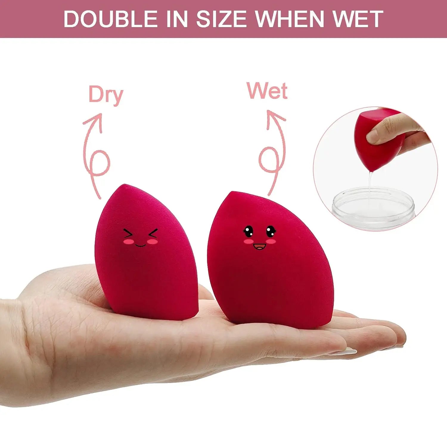 10 Pcs Professional Makeup Sponge Set Latex Free  Soft Setting Face Puffs Multicolor  Blender Cosmetic Applicator - Hiccupzz
