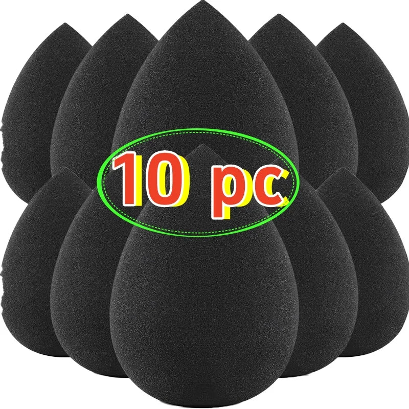 10 Pcs Professional Makeup Sponge Set Latex Free  Soft Setting Face Puffs Multicolor  Blender Cosmetic Applicator - Hiccupzz