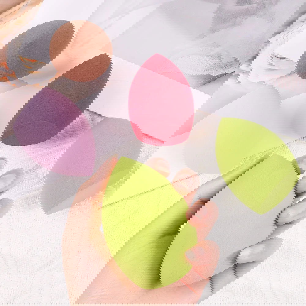 10 Pcs Professional Makeup Sponge Set Latex Free  Soft Setting Face Puffs Multicolor  Blender Cosmetic Applicator - Hiccupzz